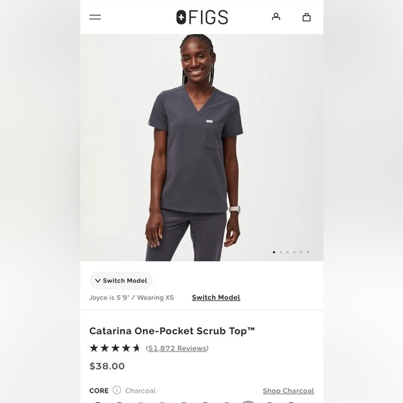 FIGS New With Tags Catarina Scrub top - Picture 1 of 5